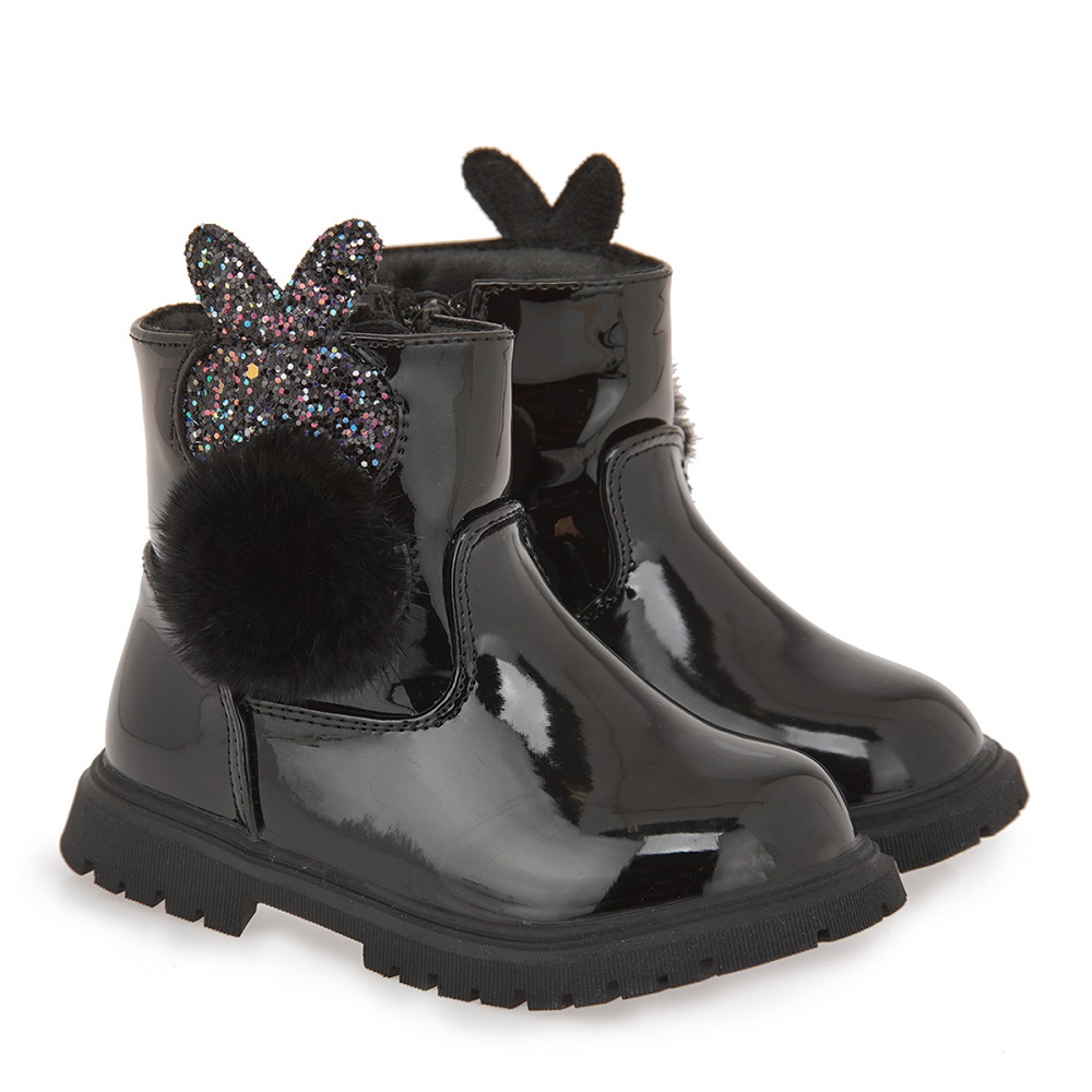 Μποτακι για κορίτσι μαύρο  EXE Kids  VΑ21U5151007  Collection FW 2025