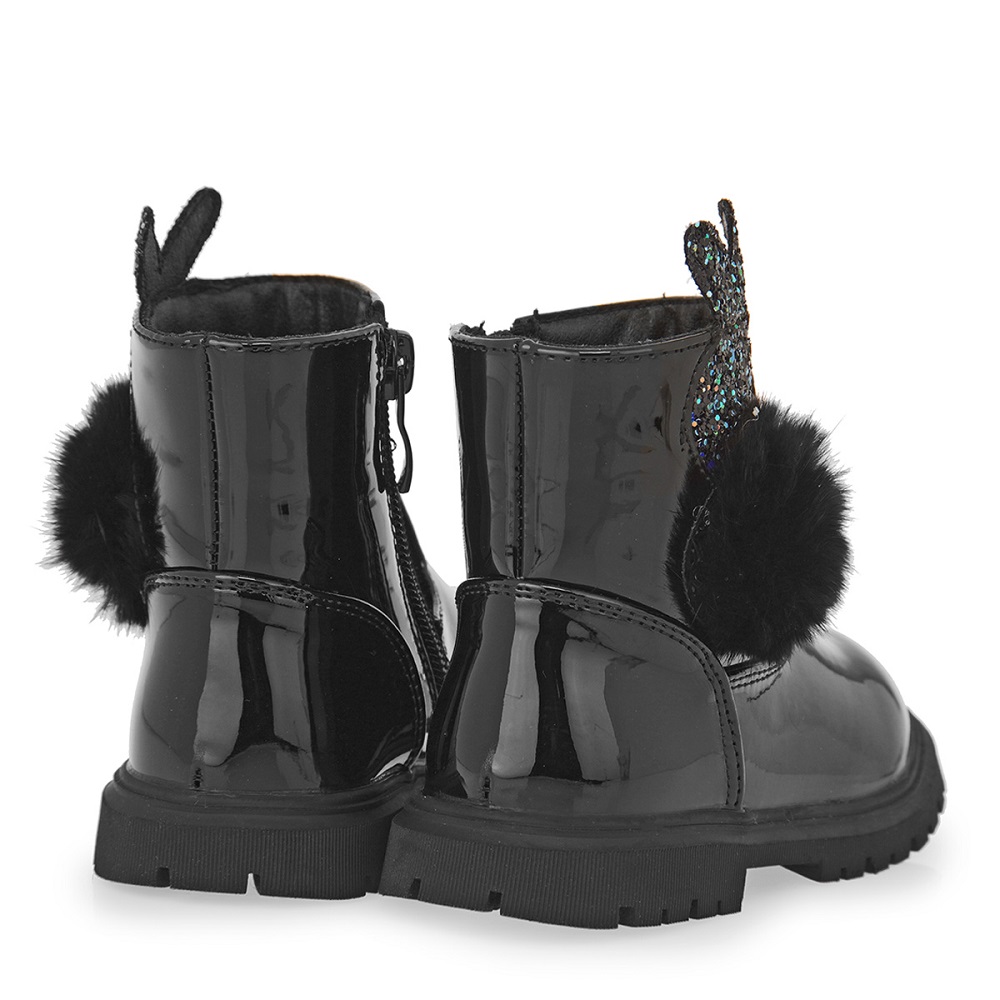 Μποτακι για κορίτσι μαύρο  EXE Kids  VΑ21U5151007  Collection FW 2025