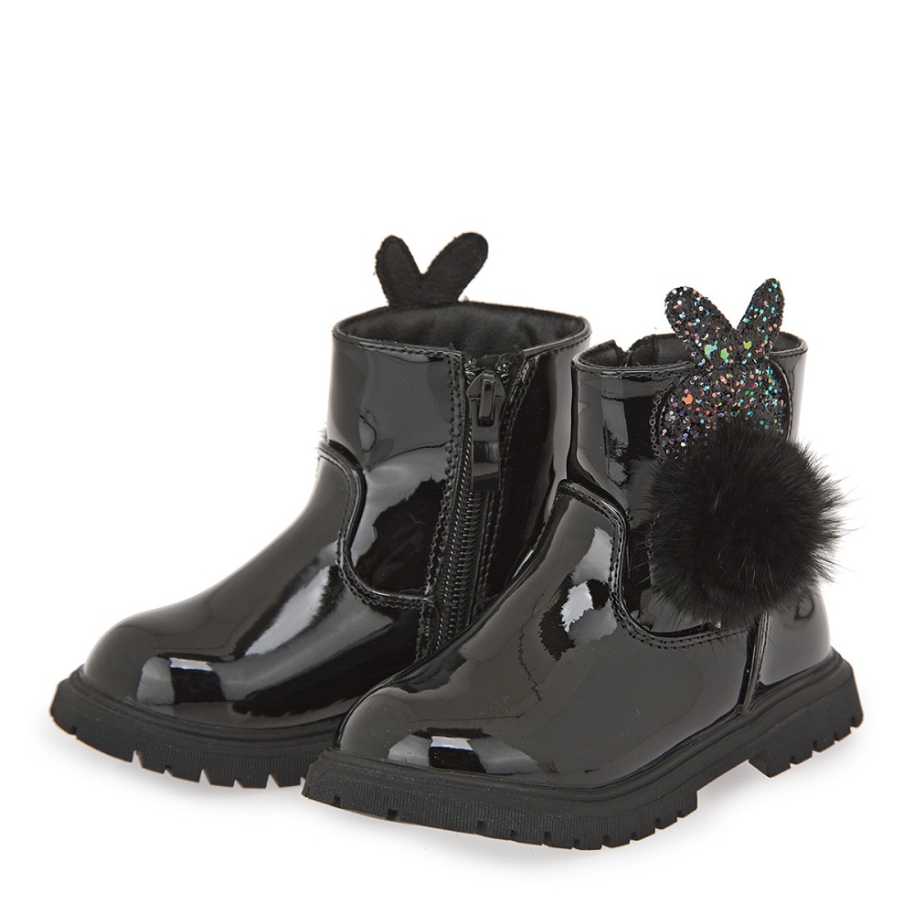 Μποτακι για κορίτσι μαύρο  EXE Kids  VΑ21U5151007  Collection FW 2025