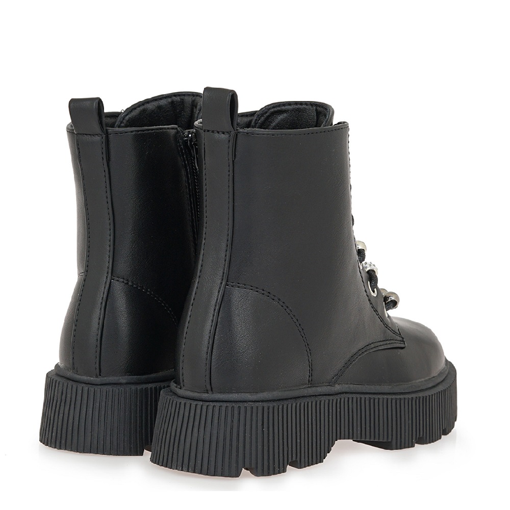 Μποτάκι για κορίτσι με δαικοσμητικά σε μαύρο χρώμα Renato Garini VΑ21U8882001 Collection FW 2025