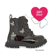 Μποτλακια για κορίτσι σε μαύρο λουστρίνι EXE Kids  VΑ21U5131007