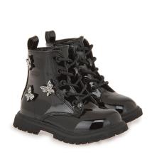 Μποτλακια για κορίτσι σε μαύρο λουστρίνι EXE Kids  VΑ21U5131007 2