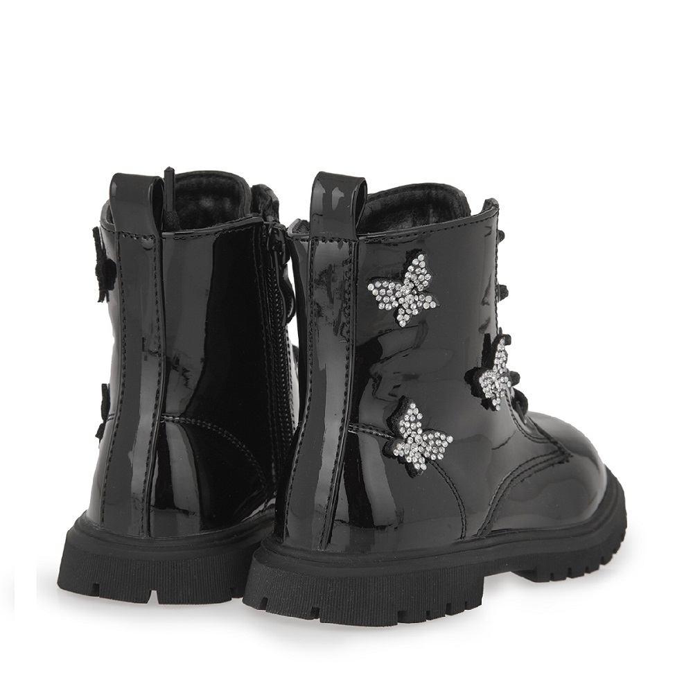 Μποτλακια για κορίτσι σε μαύρο λουστρίνι EXE Kids  VΑ21U5131007