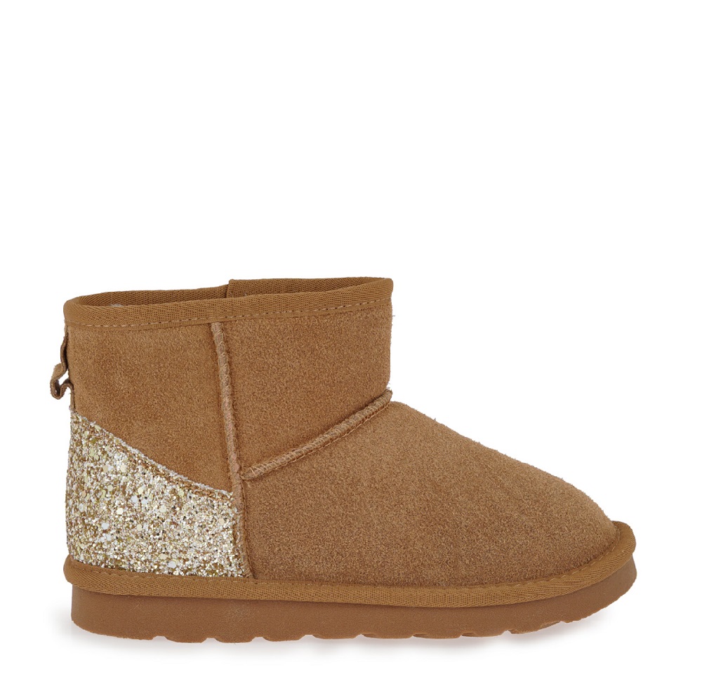 Μποτάκι για κορίτσι καστόρι δέρμα ταμπά Renato Garini  VΑ39W2522534 Collection GW 2025