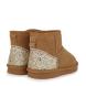 Μποτάκι για κορίτσι καστόρι δέρμα ταμπά Renato Garini  VΑ39W2522534 Collection GW 2025-2