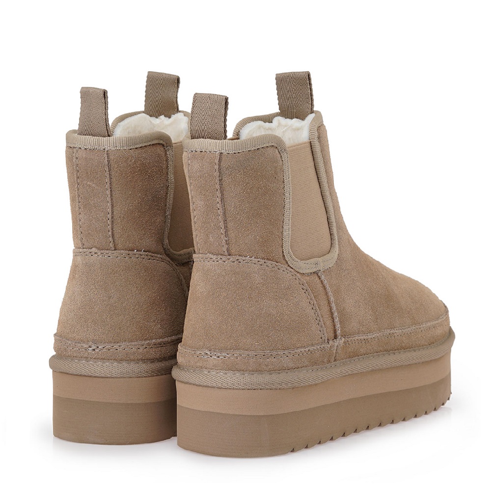 Γυναικειο μποτάκι suede δέρμα σε πούρο χρώμα EXE  V371S4152534 Collection FW 2025