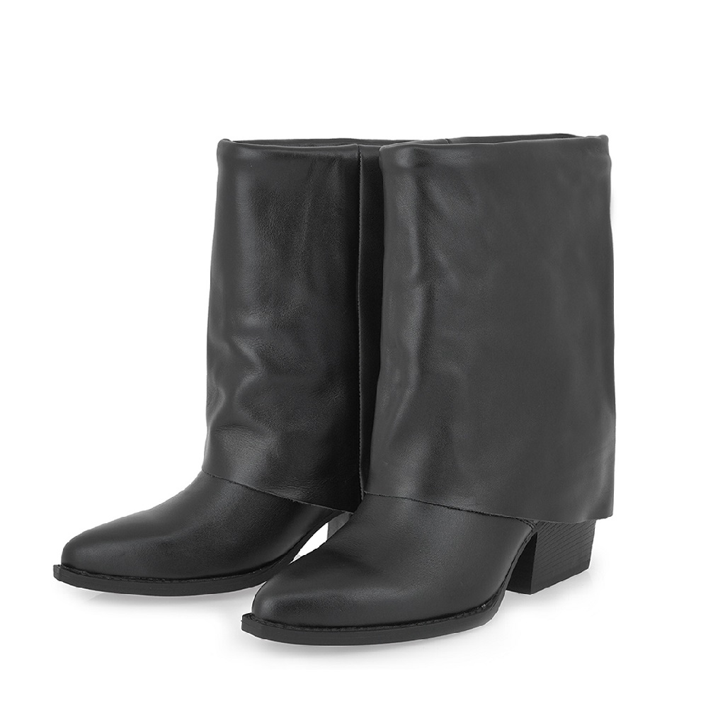 Δερμάτινα Γυναικεία Μποτάκια Μαύρα Carla Cortez  V316W3804002 Collection FW 2025