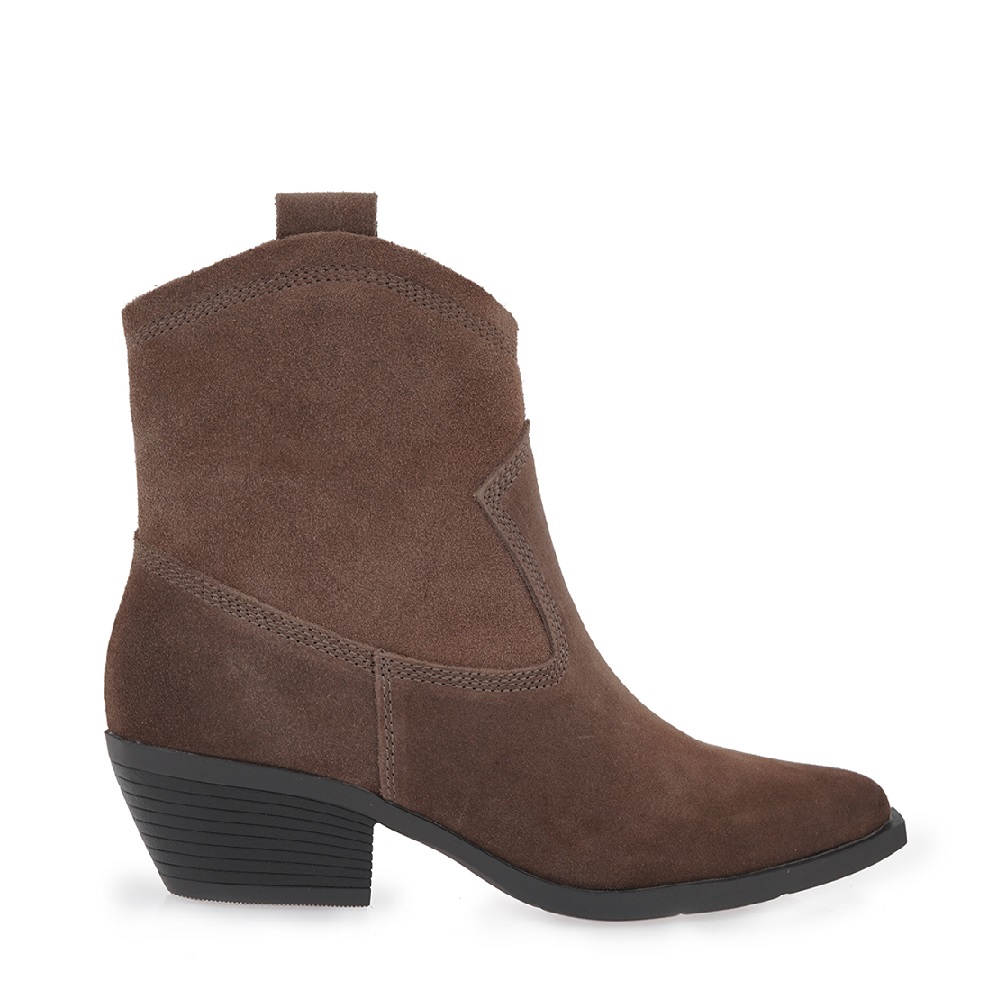 Γυναικείο μποτάκι σε πούρο καστόρι  δέρμα Carla Cortez V316W2613002 Collection FW 2025