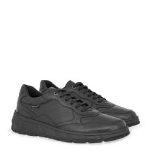 Ανδρικό δερμάτινο sneaker σε μαύρο χρώμα  Renato Garini  V514Χ3423002 2