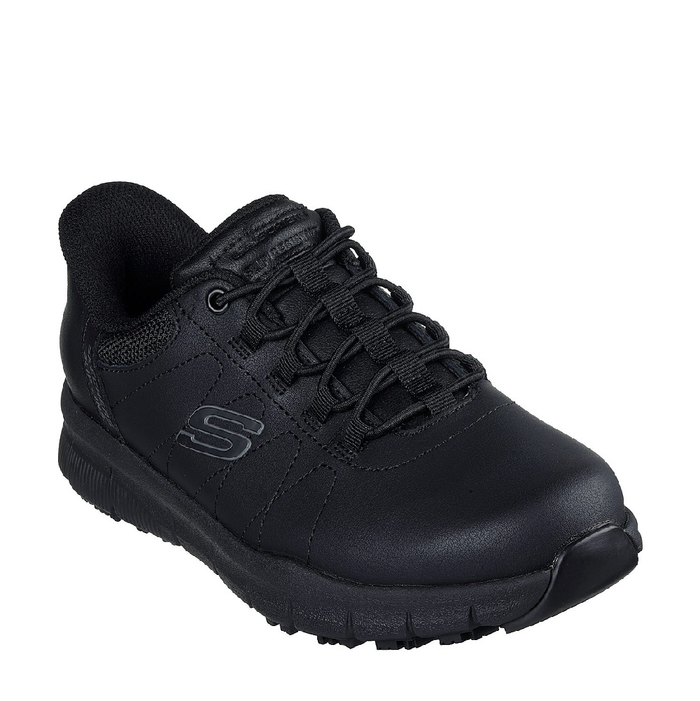 Γυναικείο sneaker εργασίας αντιολισθιτικό μαύρο Skechers  108218-ΒLΚ