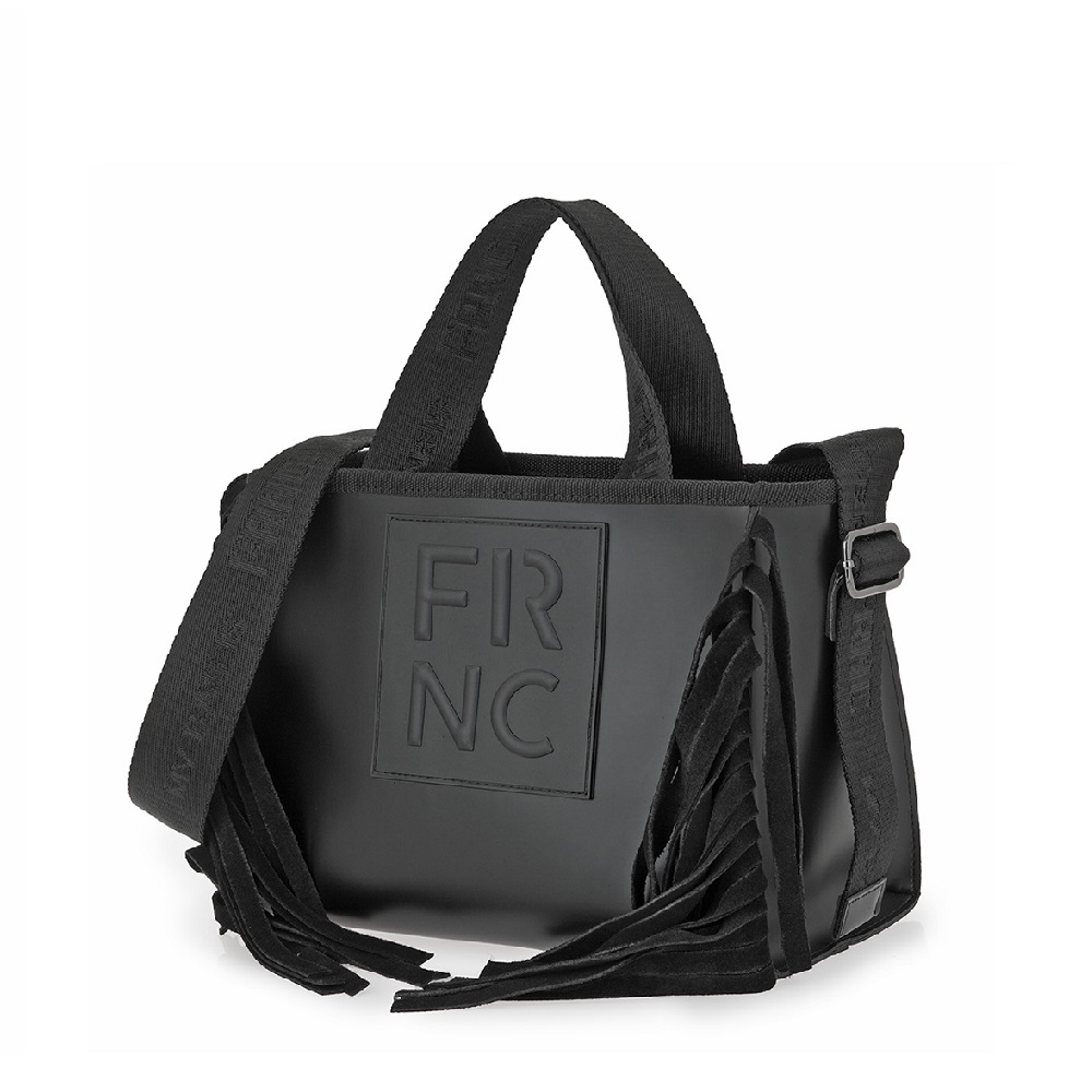 Γυναικεία Τσάντα Ώμου Μαύρη FRNC 6039 BLK