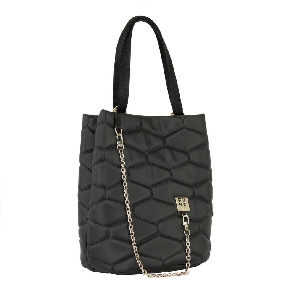 Γυναικεία τσάντα ώμου FRNC  4933 ΒLΚ Collection FW 2025