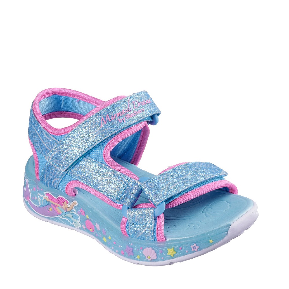 Παιδικό πέδιλο με φωτάκια Skechers  303108L/ΒLΜΤ  Mermaid Dreams Collection SS 2026