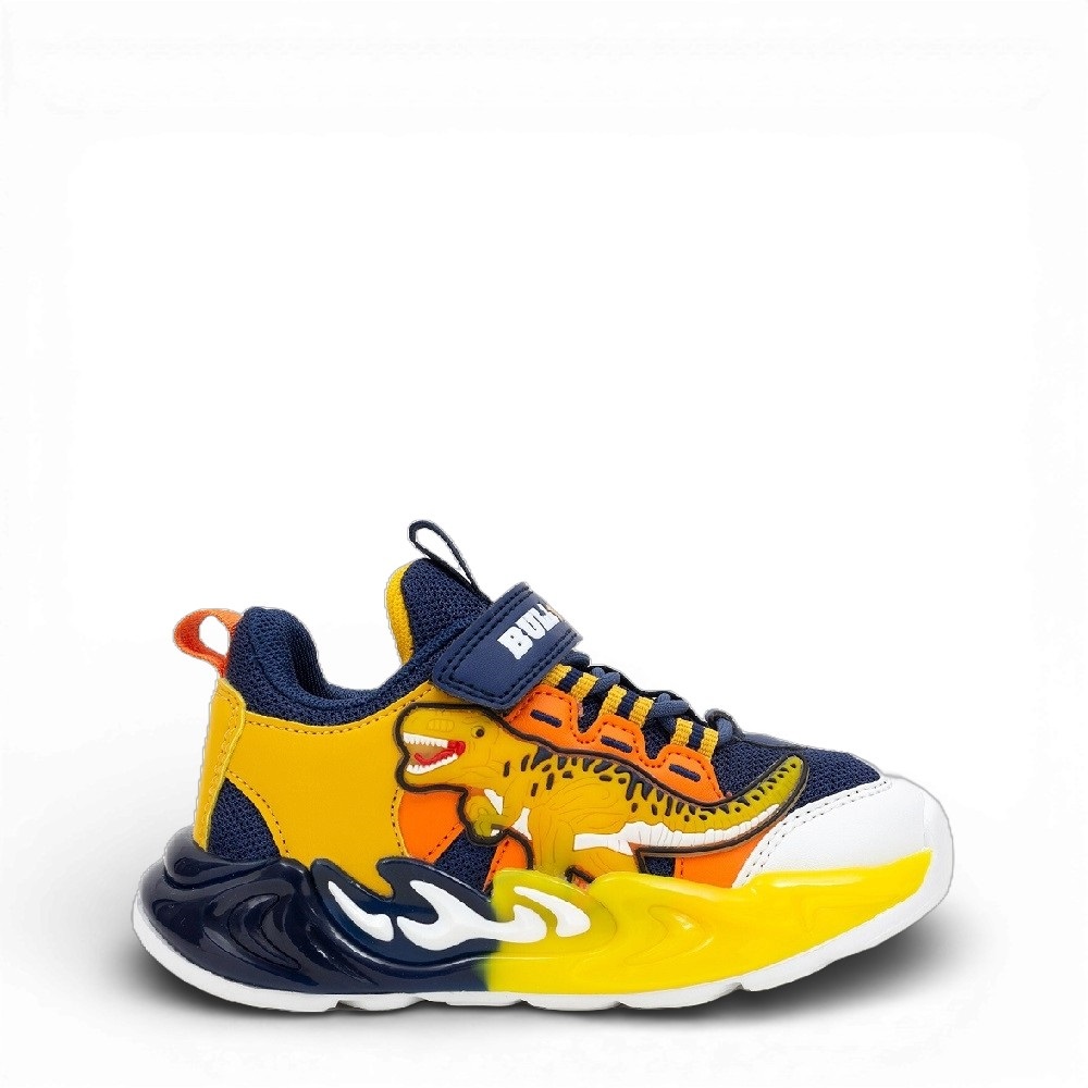 Παιδικό sneaker για αγόρι με φωτάκια δεινόσαυρο Bull Boys DΝΑL5118-ΒLGΙ Collection SS 2026