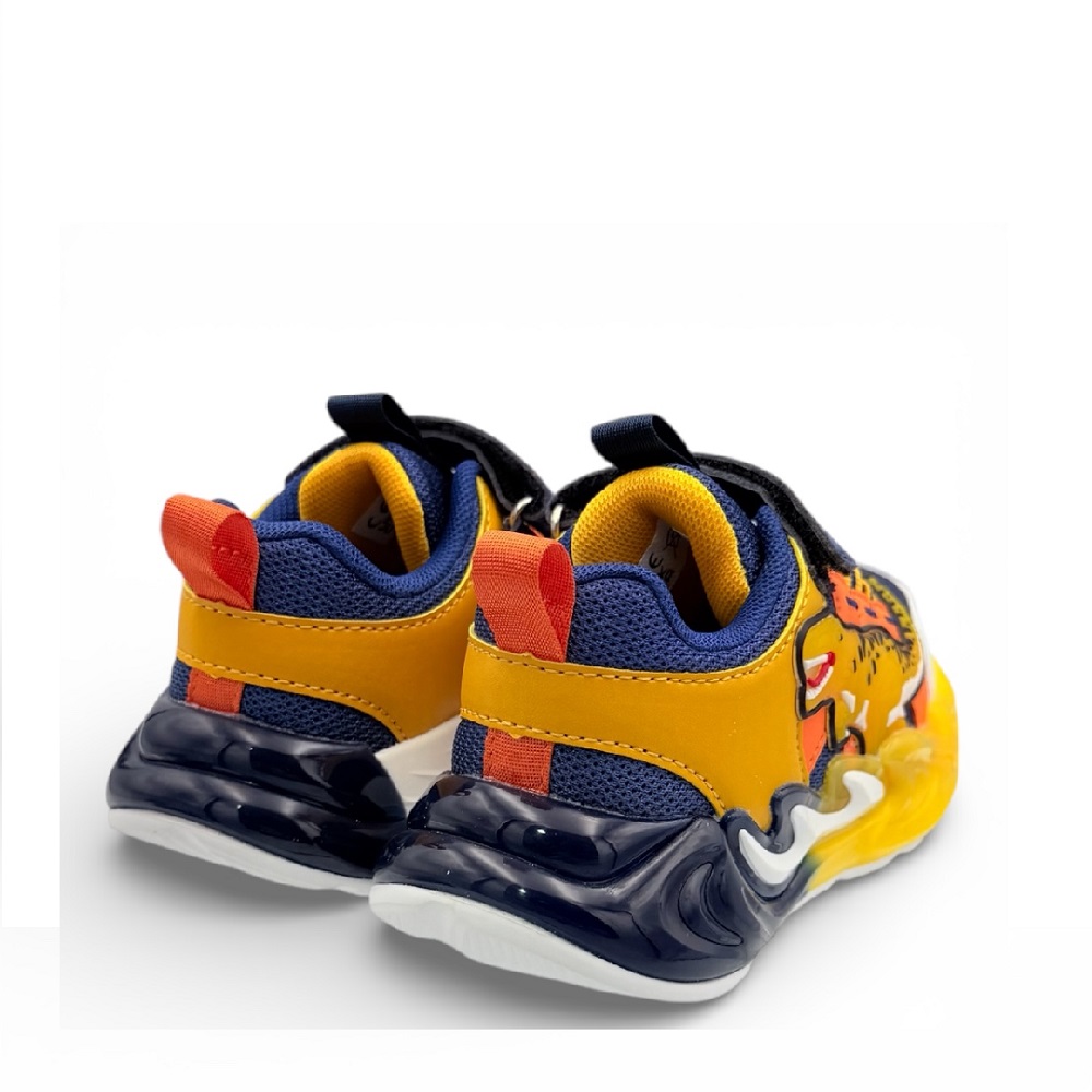 Παιδικό sneaker για αγόρι με φωτάκια δεινόσαυρο Bull Boys DΝΑL5118-ΒLGΙ Collection SS 2026