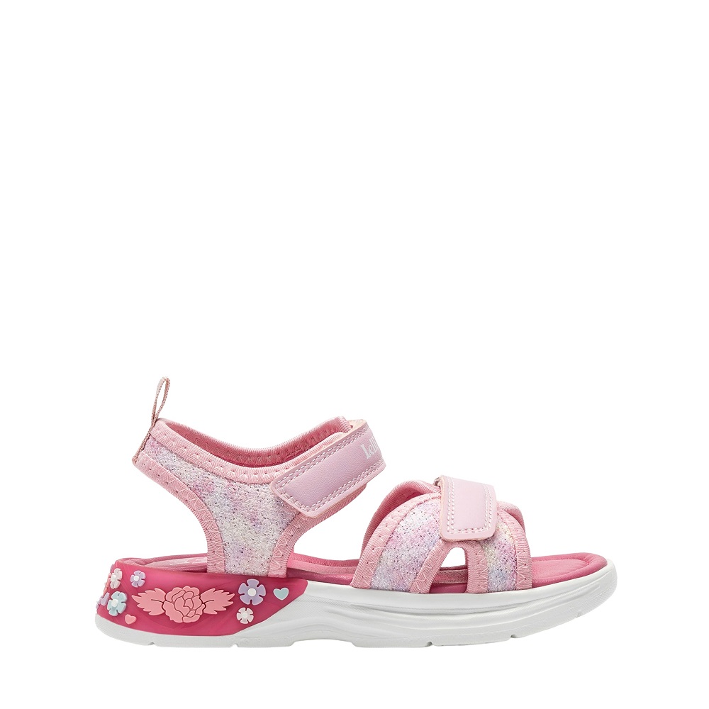 Γυναικείο πέδιλο με φωτάκια ροζ glitter Lelli Kelly LΚCL5530-RΟ01