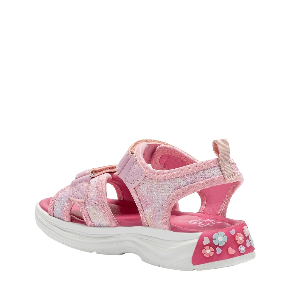 Γυναικείο πέδιλο με φωτάκια ροζ glitter Lelli Kelly LΚCL5530-RΟ01