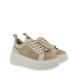 Γυναικείο sneaker μπέζ δαντέλα στρας Renato Garini  W119R61534Κ5 Collection SS 2025-1