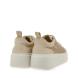 Γυναικείο sneaker μπέζ δαντέλα στρας Renato Garini  W119R61534Κ5 Collection SS 2025-2