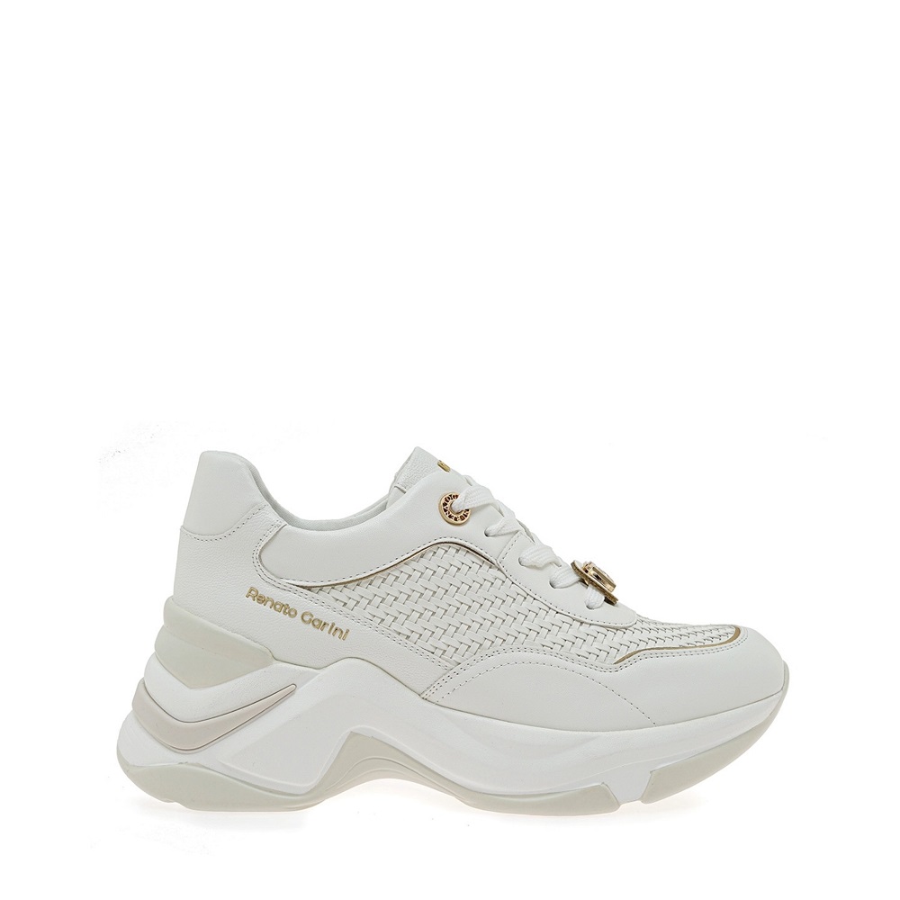 Γυναικείο sneaker λευκό πλεκτό Renato Garini  W119R020326Μ Collection SS 2026