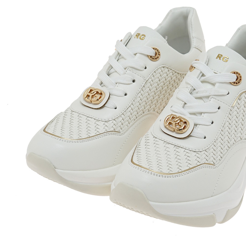 Γυναικείο sneaker λευκό πλεκτό Renato Garini  W119R020326Μ Collection SS 2026