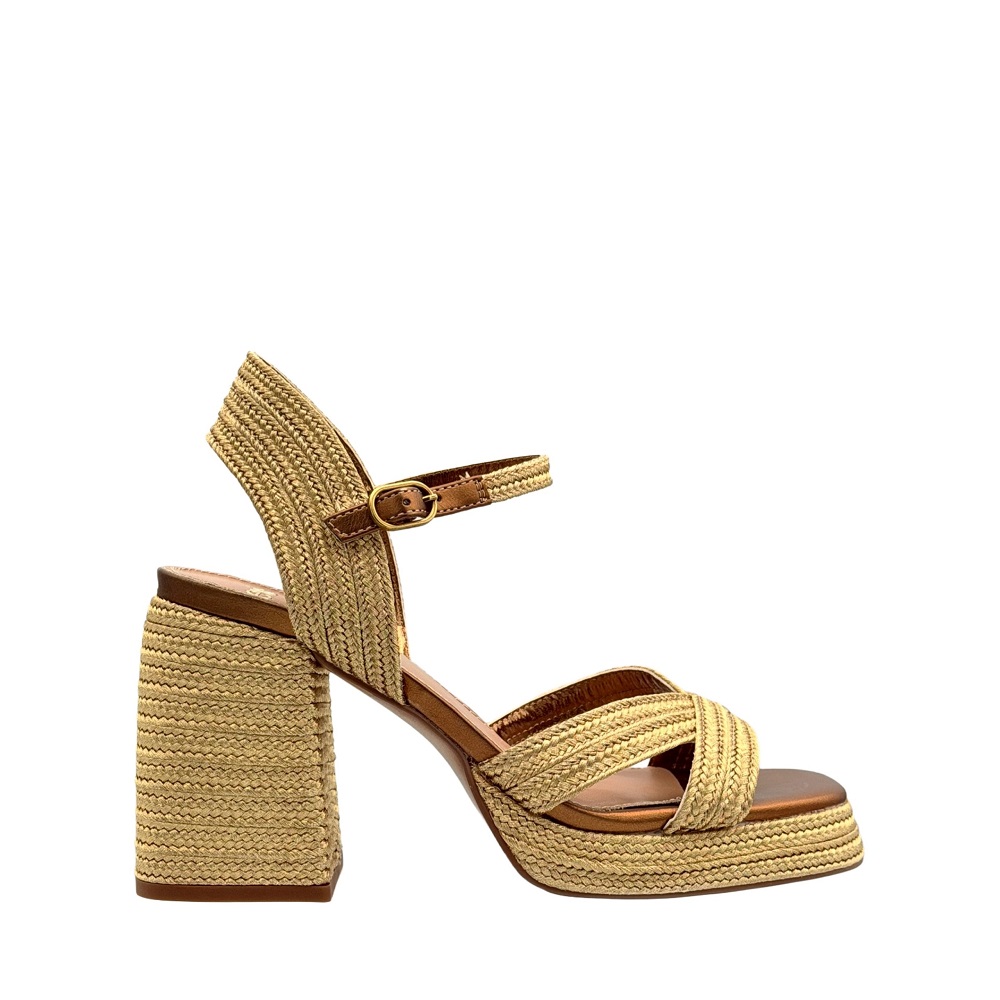 Γυναικείο πέδιλο σε χρυσό μπρονζέ χρώμα EXE  W45940205743 Collection SS 2026