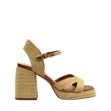 Γυναικείο πέδιλο σε χρυσό μπρονζέ χρώμα EXE  W45940205743 Collection SS 2026