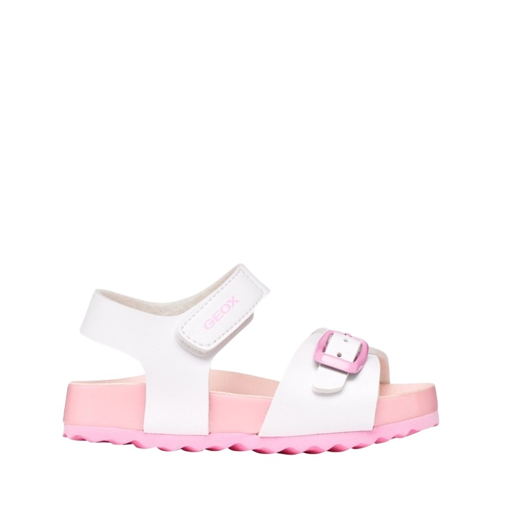Παιδικό πέδιλο για κορίτσι σε ασπρο χρώμα Geox  Β652RΑ 000ΒC C0406 Collection SS 2026