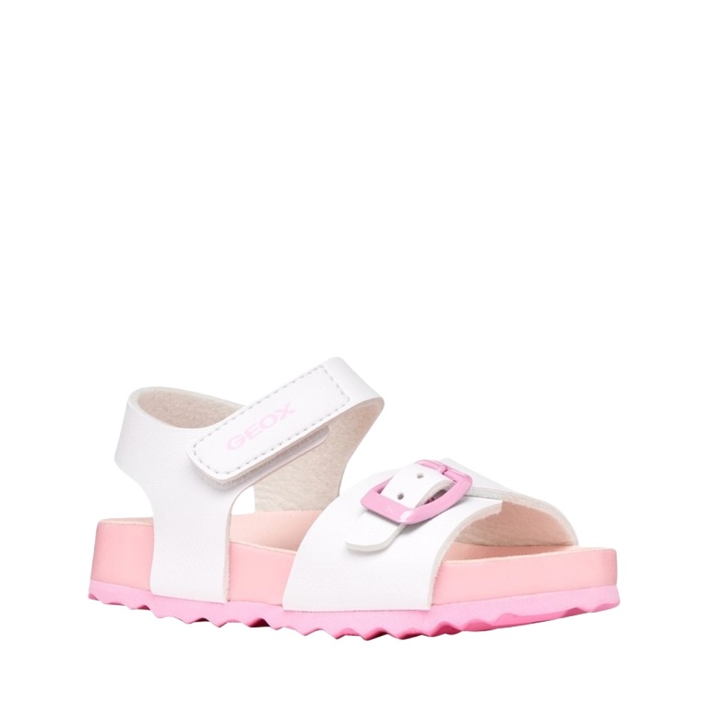 Παιδικό πέδιλο για κορίτσι σε ασπρο χρώμα Geox  Β652RΑ 000ΒC C0406 Collection SS 2026