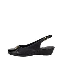 Piccadilly 143246-3 Micro Fiber Ανατομικά Γυναικεία Γοβάκια σε Μαύρο χρώμα 2