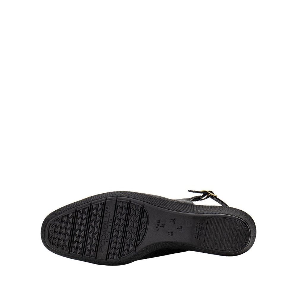 Piccadilly 143246-3 Micro Fiber Ανατομικά Γυναικεία Γοβάκια σε Μαύρο χρώμα