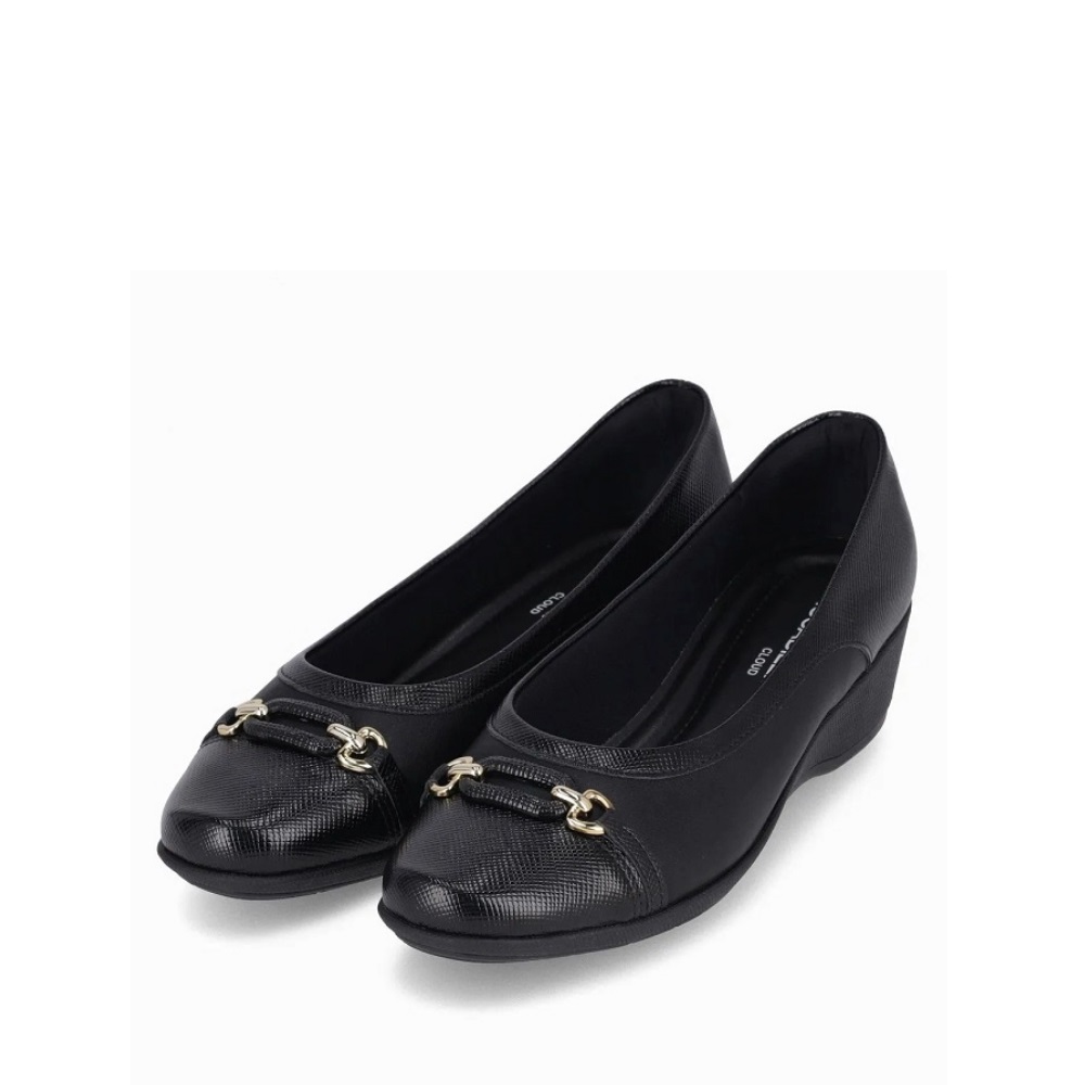 Piccadilly 143242-5 Micro Fiber Γυναικείες Ανατομικές Μπαλαρίνες σε Μαύρο χρώμα