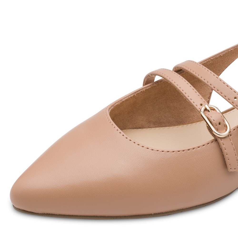 Γυναικείο slingback cappucino Marco Tozzi  2-29409-44 496 Collection SS 2026