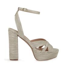 Γυναικείο πέδιλο μπεζ/πλατίνα EXE  W4700832673Ζ  Collection SS 2026