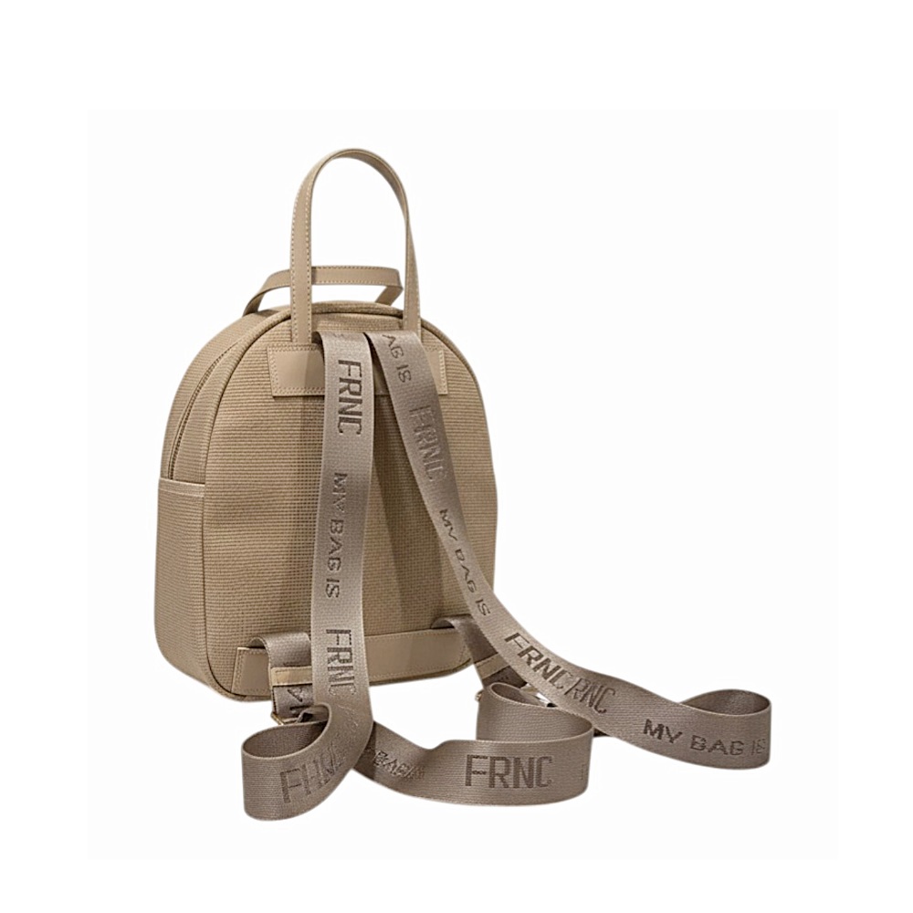 Τσάντα πλάτης σε μπέζ  χρώμα FRNC  5575 ΒLΚ