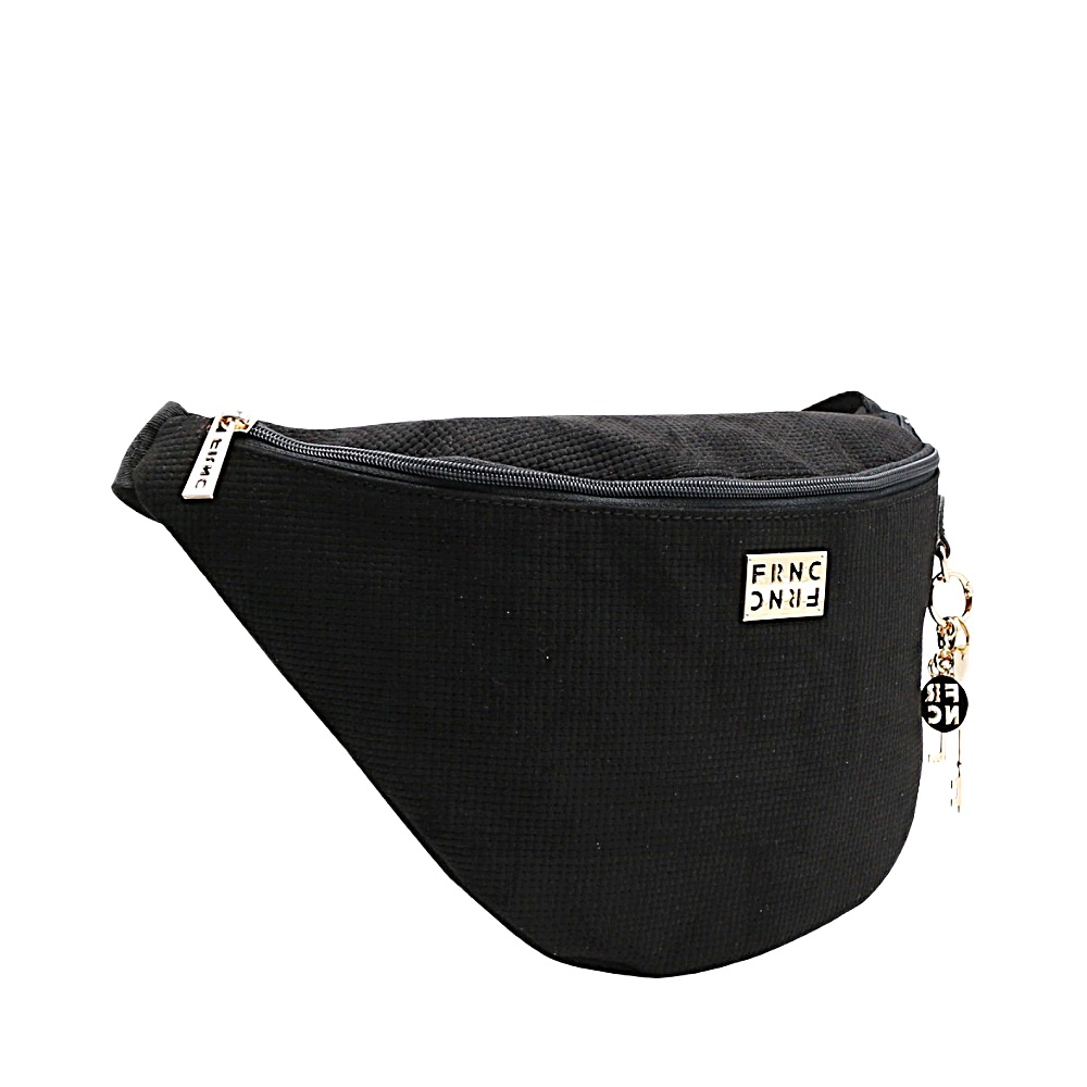 Τσαντάκι μέσης σε μάυρο χρώμα FRNC 5572 BLK  Collection SS 2026