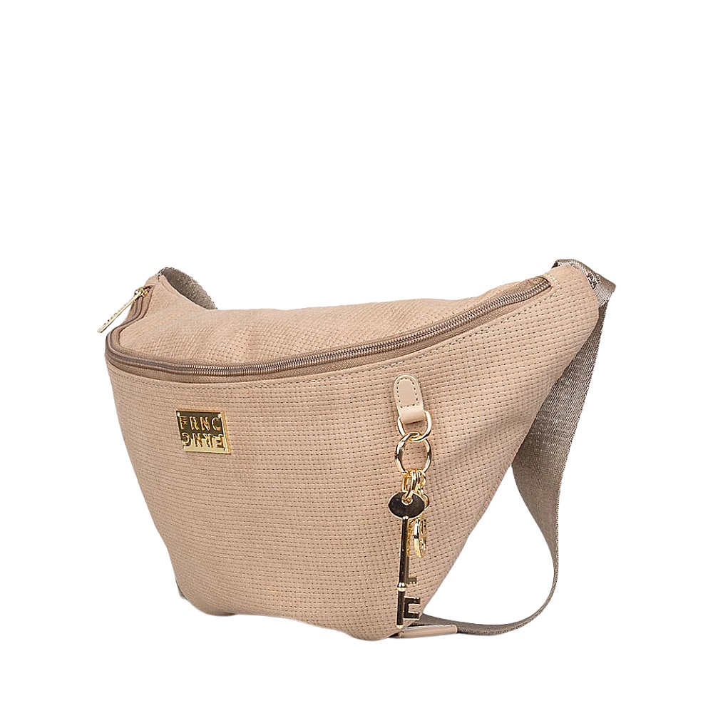 Τσαντάκι μέσης σε μπέζ  χρώμα FRNC 5572 BG  Collection SS 2026