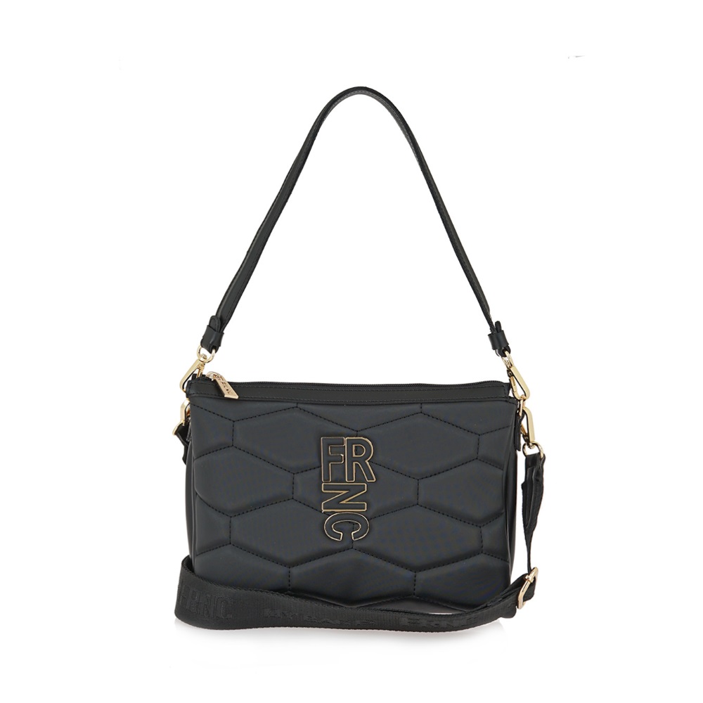 Τσάντα ώμου μαύρη FRNC 4941W Collection SS 2026