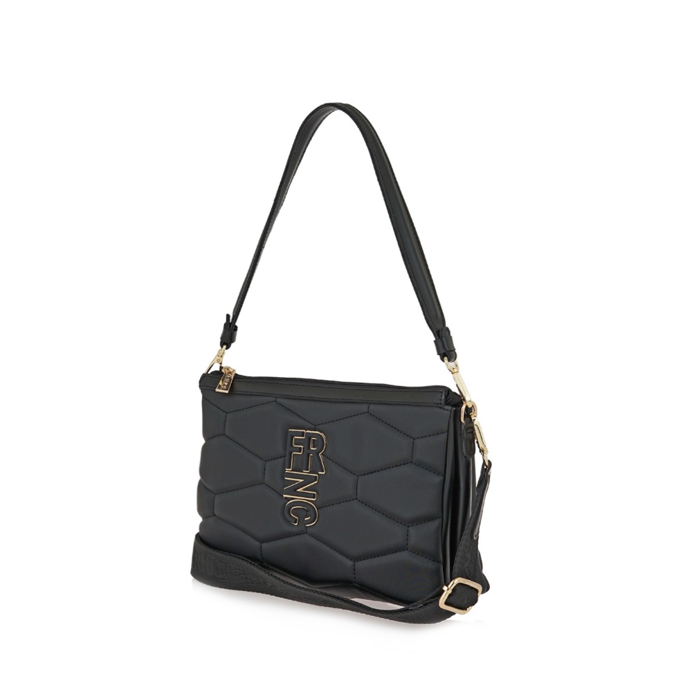 Τσάντα ώμου μαύρη FRNC 4941W Collection SS 2026