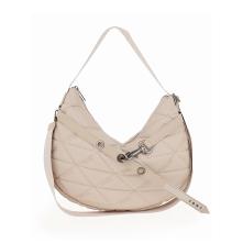 Γυναικεία Τσάντα Ωμου Σε Χρώμα Μπεζ Καπιτονέ FRNC 4170 BG