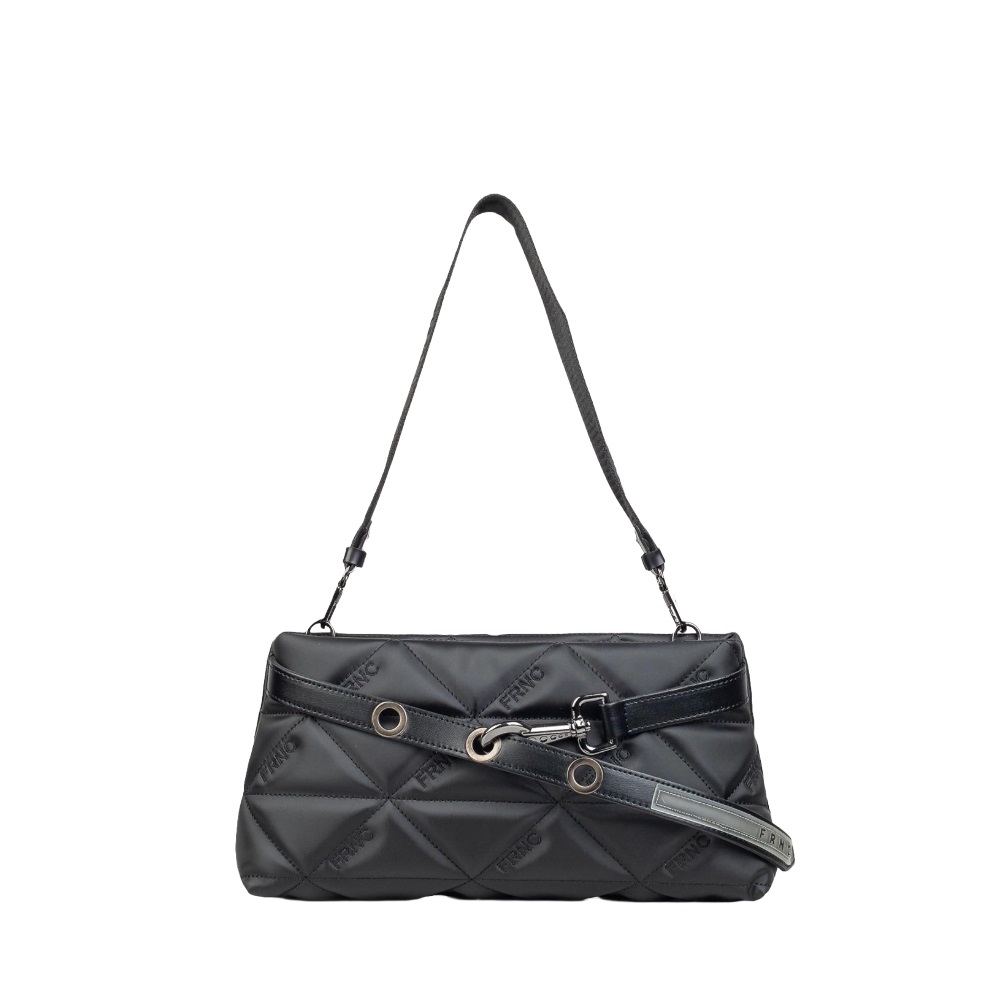 Τσάντα ώμου μαύρη FRNC  4163 BLK