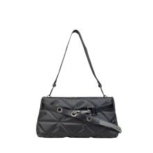 Τσάντα ώμου μαύρη FRNC  4163 BLK