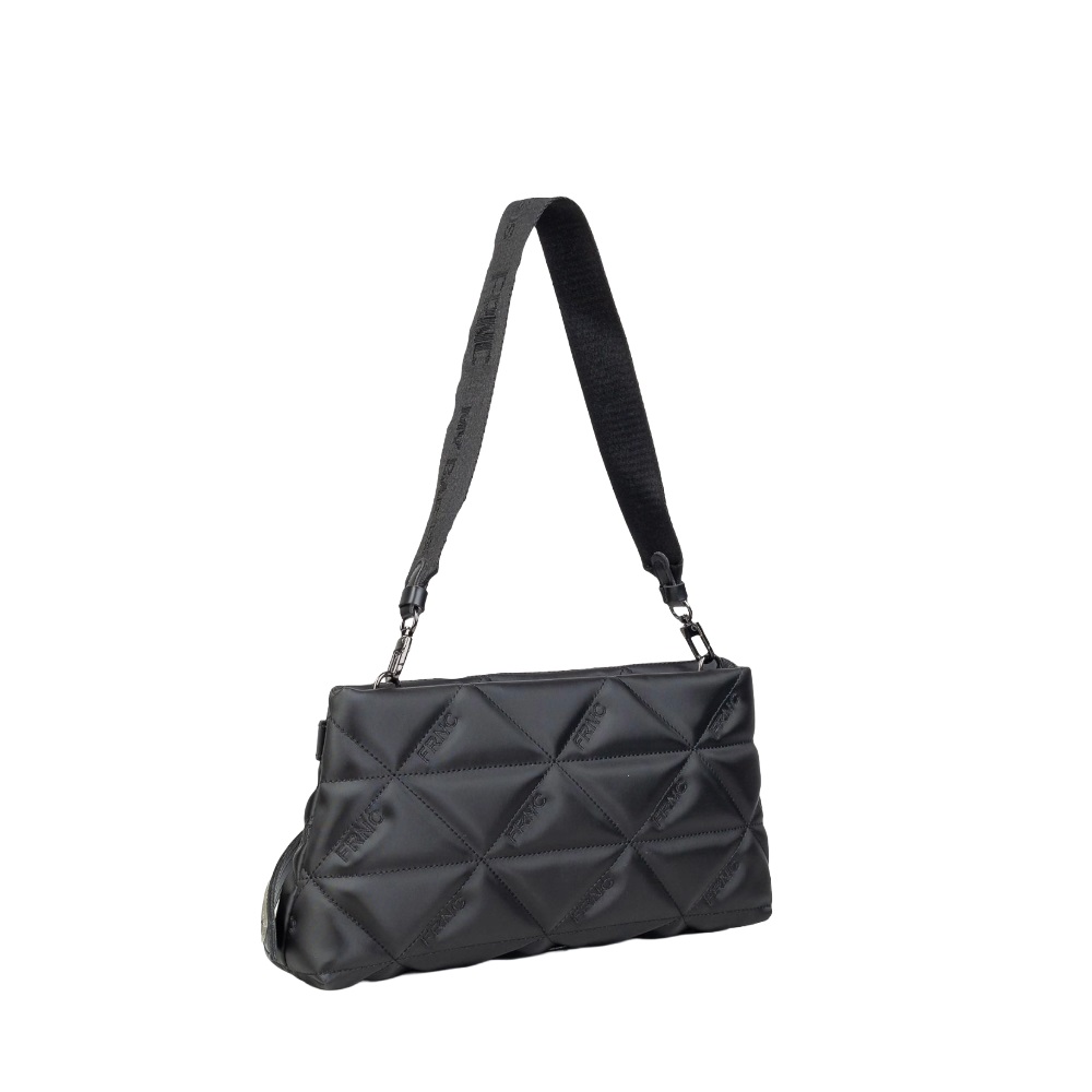 Τσάντα ώμου μαύρη FRNC  4163 BLK