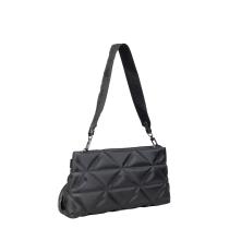 Τσάντα ώμου μαύρη FRNC  4163 BLK 2