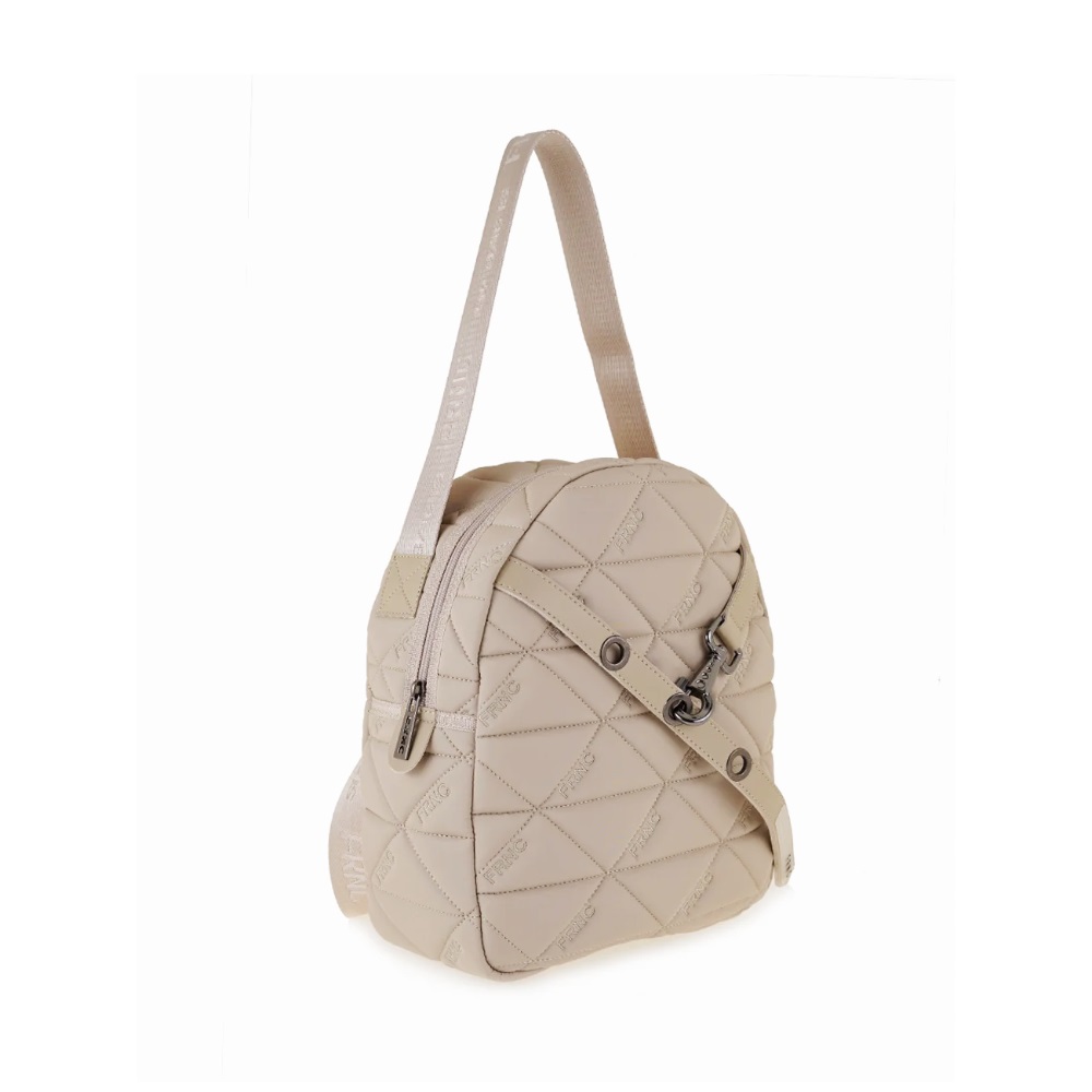 Γυναικείο Backpack Σε Χρώμα Μπέζ  Καπιτονέ FRNC 4172 BG