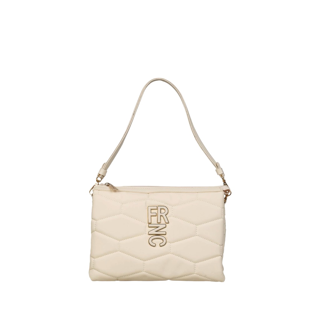 Τσάντα ώμου εκρού  FRNC 4941W OCR Collection SS 2026