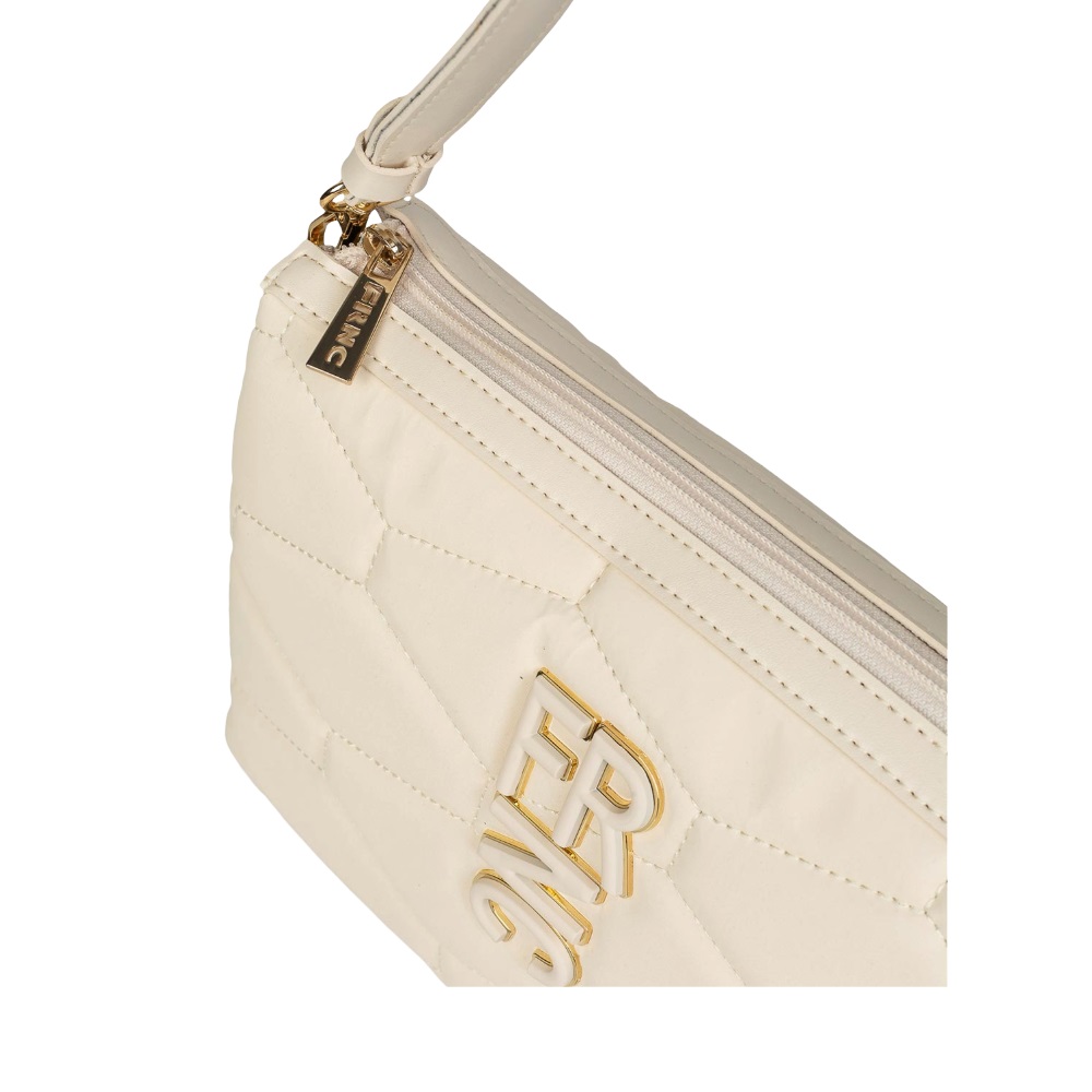 Τσάντα ώμου εκρού  FRNC 4941W OCR Collection SS 2026