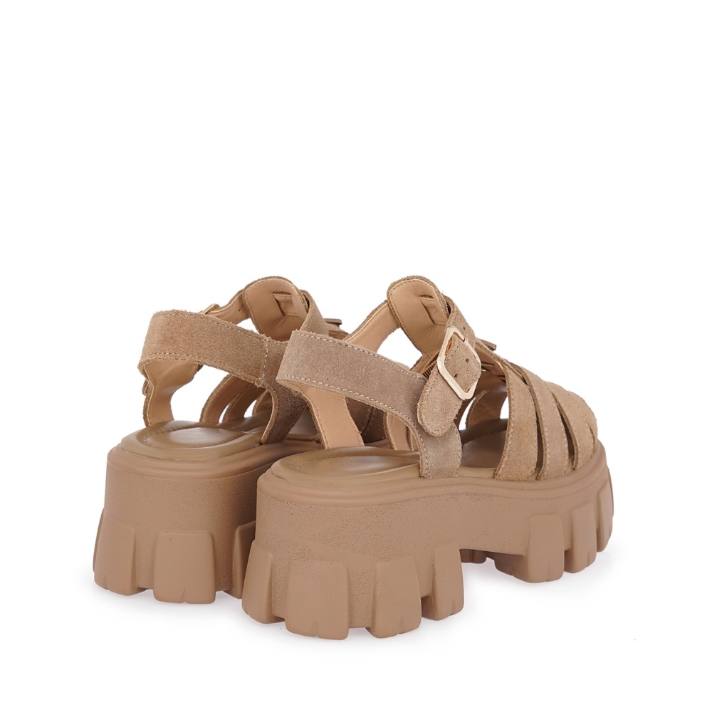 Γυναικείο δερμάτινο πέδιλο Flatform Renato Garini  W403R609338Ζ Collection SS 2026