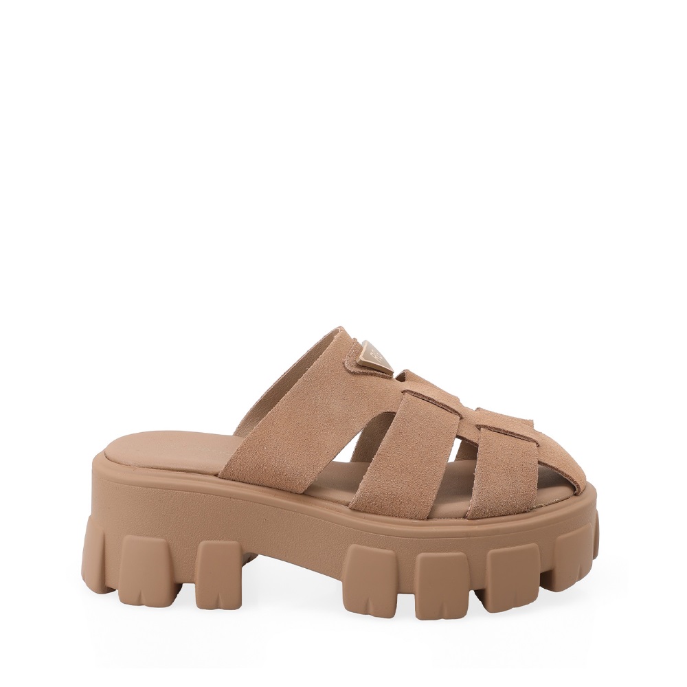 Γυναικείο δερμάτινο Flatform Renato Garini  W403R095338Ζ Collection SS 2026