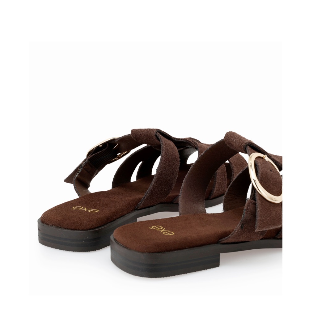 Γυναικείο Flat  δερμάτινο σανδάλι EXE  W403R3511504 Collection SS 2026